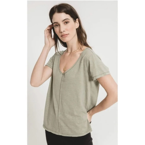 Z Supply Airy Slub Chaparral Tee Light Sage 3X NWT New - Picture 3 of 4